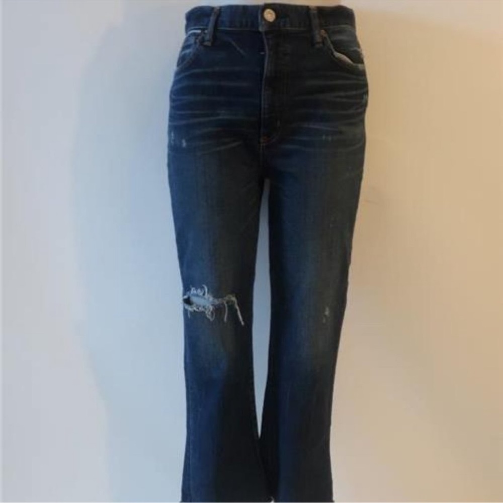 Moussy Dark Blue Vintage Distressed Jeans NWOT 29
